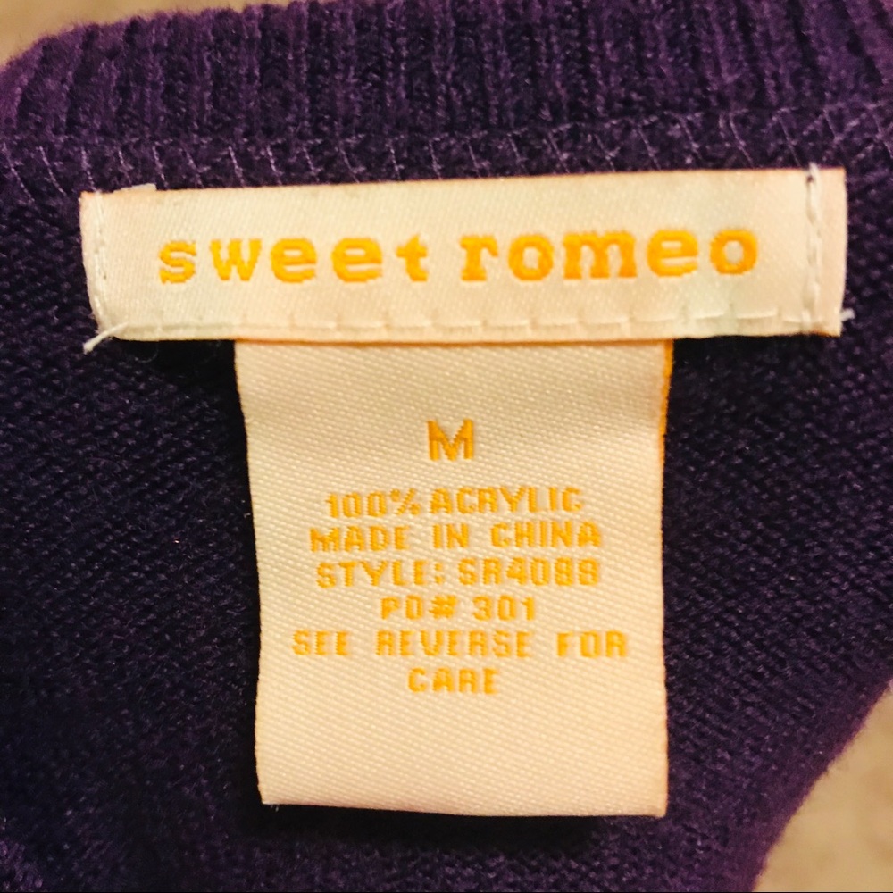 Sweet Romeo plum sweater - Picture 5 of 5